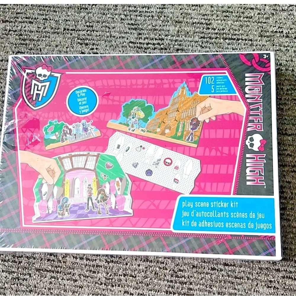 Monster High Sticker Set with Pink and Black Accents